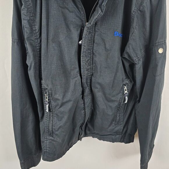 Bench Utility Jacket Men's Medium Full Zip Up Hooded Navy Blue - Picture 3 of 16